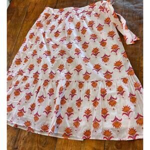 Sz 6 - J Crew Faux Wrap Midi Skirt